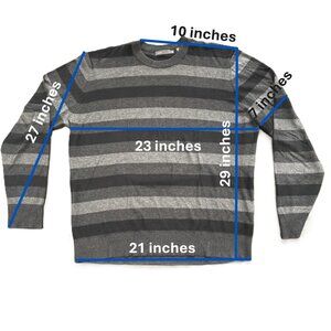 VINCE. - striped 100% cotton sweater - XXL